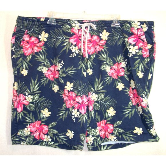 George Brand Men's Hawaiian Print swim trunks size 2XL - Picture 2 of 8